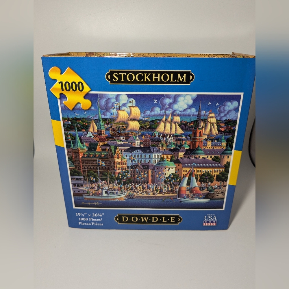 Dowdle Folk Art STOCKHOLM 1000 Piece Jigsaw Puzzle – 19¼ X 26 5/8